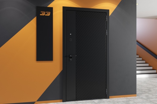 Стальная дверь FLAT 90 12 Техно Л 01/02