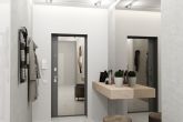 Входная дверь Гардиан в интерьере с отделкой Нарцисс К 01-2